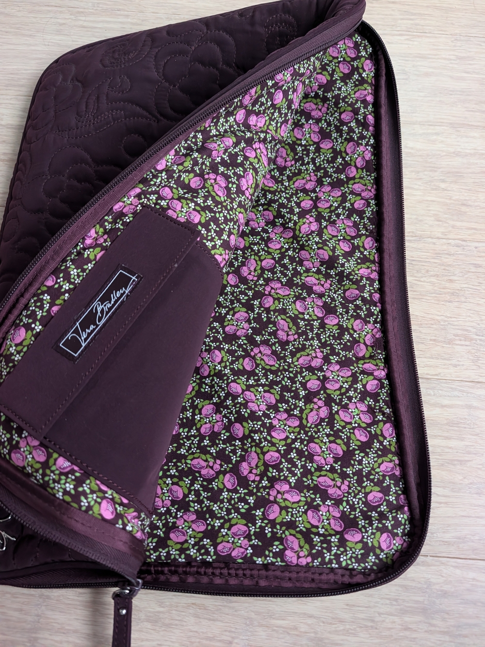 Large Vera Bradley Floral Laptop Sleeve